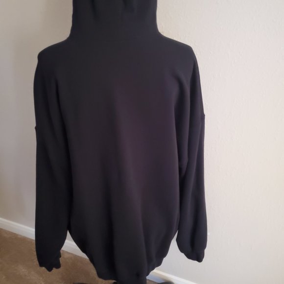 Long Sleeve Drawstring Hooded Sweater, 80% Cotton 20% Polyester Size 3X. - Picture 9 of 12